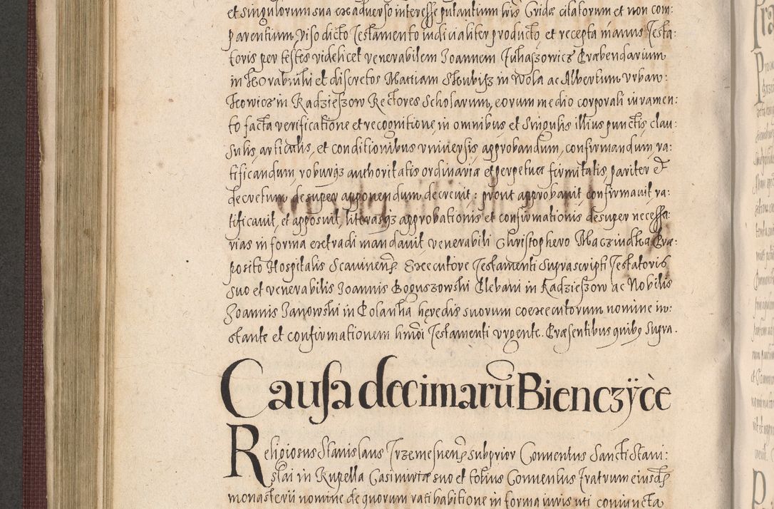 Zdjęcie nr 464 dla obiektu archiwalnego: Acta actorum causarum obligationum institutionum, decretorum, constitutionum, quietonum, resignonum, cessionum, accaeterarum, obseruonum tam iudicialium quam extraiudicialium coram Admondo Reverendo Domino Joanne Zerzynski Canonico, Vicario in Spiritualibus et Officiali generali Cracoviensis Iudice deputati per Illustrissimum ac Reverendissimum Dominum Martinum Szyszkowski Dei et Apostolice Sedis gratia Episcopum Cracoviensis ad Annum Domini Millesimum Sexcentesimum Decimum Septimum Indicatione quindecima Pontificus SS. D. N. D. Pauli Divina providentia Papae V. foeliciter moderni anno ipsus duodecimo continuantur