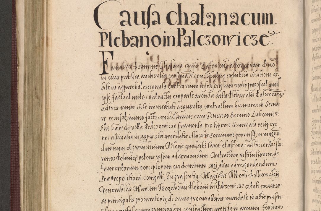 Zdjęcie nr 458 dla obiektu archiwalnego: Acta actorum causarum obligationum institutionum, decretorum, constitutionum, quietonum, resignonum, cessionum, accaeterarum, obseruonum tam iudicialium quam extraiudicialium coram Admondo Reverendo Domino Joanne Zerzynski Canonico, Vicario in Spiritualibus et Officiali generali Cracoviensis Iudice deputati per Illustrissimum ac Reverendissimum Dominum Martinum Szyszkowski Dei et Apostolice Sedis gratia Episcopum Cracoviensis ad Annum Domini Millesimum Sexcentesimum Decimum Septimum Indicatione quindecima Pontificus SS. D. N. D. Pauli Divina providentia Papae V. foeliciter moderni anno ipsus duodecimo continuantur