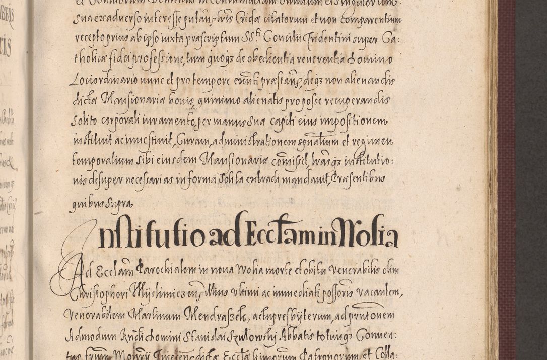 Zdjęcie nr 455 dla obiektu archiwalnego: Acta actorum causarum obligationum institutionum, decretorum, constitutionum, quietonum, resignonum, cessionum, accaeterarum, obseruonum tam iudicialium quam extraiudicialium coram Admondo Reverendo Domino Joanne Zerzynski Canonico, Vicario in Spiritualibus et Officiali generali Cracoviensis Iudice deputati per Illustrissimum ac Reverendissimum Dominum Martinum Szyszkowski Dei et Apostolice Sedis gratia Episcopum Cracoviensis ad Annum Domini Millesimum Sexcentesimum Decimum Septimum Indicatione quindecima Pontificus SS. D. N. D. Pauli Divina providentia Papae V. foeliciter moderni anno ipsus duodecimo continuantur