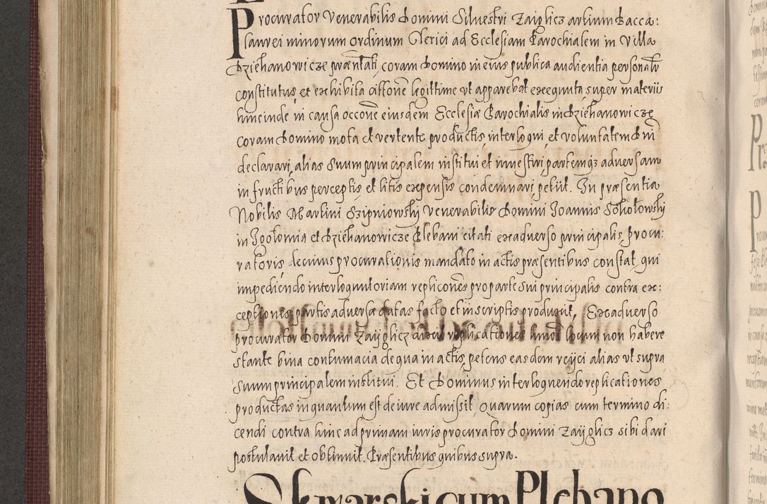 Zdjęcie nr 456 dla obiektu archiwalnego: Acta actorum causarum obligationum institutionum, decretorum, constitutionum, quietonum, resignonum, cessionum, accaeterarum, obseruonum tam iudicialium quam extraiudicialium coram Admondo Reverendo Domino Joanne Zerzynski Canonico, Vicario in Spiritualibus et Officiali generali Cracoviensis Iudice deputati per Illustrissimum ac Reverendissimum Dominum Martinum Szyszkowski Dei et Apostolice Sedis gratia Episcopum Cracoviensis ad Annum Domini Millesimum Sexcentesimum Decimum Septimum Indicatione quindecima Pontificus SS. D. N. D. Pauli Divina providentia Papae V. foeliciter moderni anno ipsus duodecimo continuantur