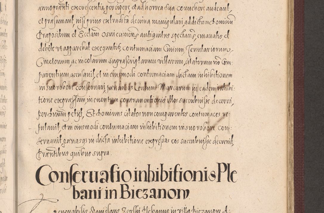 Zdjęcie nr 449 dla obiektu archiwalnego: Acta actorum causarum obligationum institutionum, decretorum, constitutionum, quietonum, resignonum, cessionum, accaeterarum, obseruonum tam iudicialium quam extraiudicialium coram Admondo Reverendo Domino Joanne Zerzynski Canonico, Vicario in Spiritualibus et Officiali generali Cracoviensis Iudice deputati per Illustrissimum ac Reverendissimum Dominum Martinum Szyszkowski Dei et Apostolice Sedis gratia Episcopum Cracoviensis ad Annum Domini Millesimum Sexcentesimum Decimum Septimum Indicatione quindecima Pontificus SS. D. N. D. Pauli Divina providentia Papae V. foeliciter moderni anno ipsus duodecimo continuantur