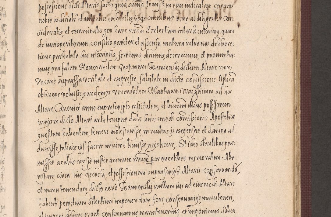 Zdjęcie nr 443 dla obiektu archiwalnego: Acta actorum causarum obligationum institutionum, decretorum, constitutionum, quietonum, resignonum, cessionum, accaeterarum, obseruonum tam iudicialium quam extraiudicialium coram Admondo Reverendo Domino Joanne Zerzynski Canonico, Vicario in Spiritualibus et Officiali generali Cracoviensis Iudice deputati per Illustrissimum ac Reverendissimum Dominum Martinum Szyszkowski Dei et Apostolice Sedis gratia Episcopum Cracoviensis ad Annum Domini Millesimum Sexcentesimum Decimum Septimum Indicatione quindecima Pontificus SS. D. N. D. Pauli Divina providentia Papae V. foeliciter moderni anno ipsus duodecimo continuantur