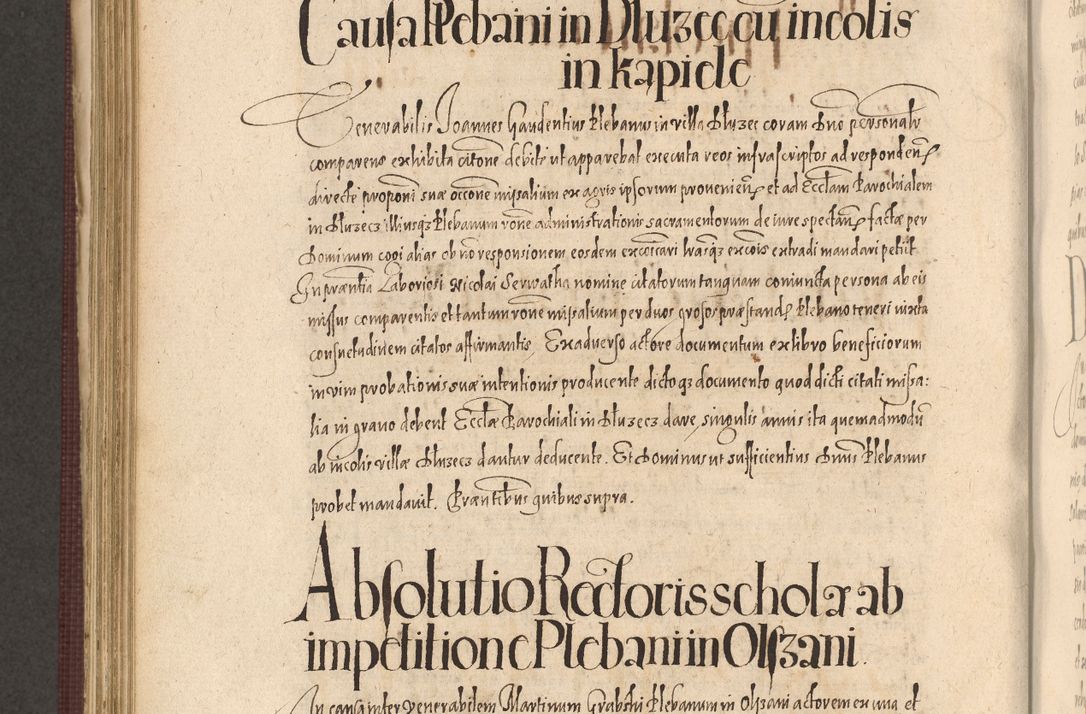 Zdjęcie nr 800 dla obiektu archiwalnego: Acta actorum causarum obligationum institutionum, decretorum, constitutionum, quietonum, resignonum, cessionum, accaeterarum, obseruonum tam iudicialium quam extraiudicialium coram Admondo Reverendo Domino Joanne Zerzynski Canonico, Vicario in Spiritualibus et Officiali generali Cracoviensis Iudice deputati per Illustrissimum ac Reverendissimum Dominum Martinum Szyszkowski Dei et Apostolice Sedis gratia Episcopum Cracoviensis ad Annum Domini Millesimum Sexcentesimum Decimum Septimum Indicatione quindecima Pontificus SS. D. N. D. Pauli Divina providentia Papae V. foeliciter moderni anno ipsus duodecimo continuantur