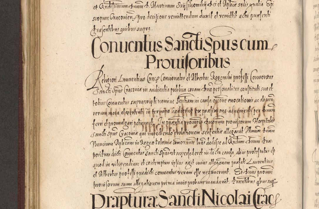 Zdjęcie nr 794 dla obiektu archiwalnego: Acta actorum causarum obligationum institutionum, decretorum, constitutionum, quietonum, resignonum, cessionum, accaeterarum, obseruonum tam iudicialium quam extraiudicialium coram Admondo Reverendo Domino Joanne Zerzynski Canonico, Vicario in Spiritualibus et Officiali generali Cracoviensis Iudice deputati per Illustrissimum ac Reverendissimum Dominum Martinum Szyszkowski Dei et Apostolice Sedis gratia Episcopum Cracoviensis ad Annum Domini Millesimum Sexcentesimum Decimum Septimum Indicatione quindecima Pontificus SS. D. N. D. Pauli Divina providentia Papae V. foeliciter moderni anno ipsus duodecimo continuantur