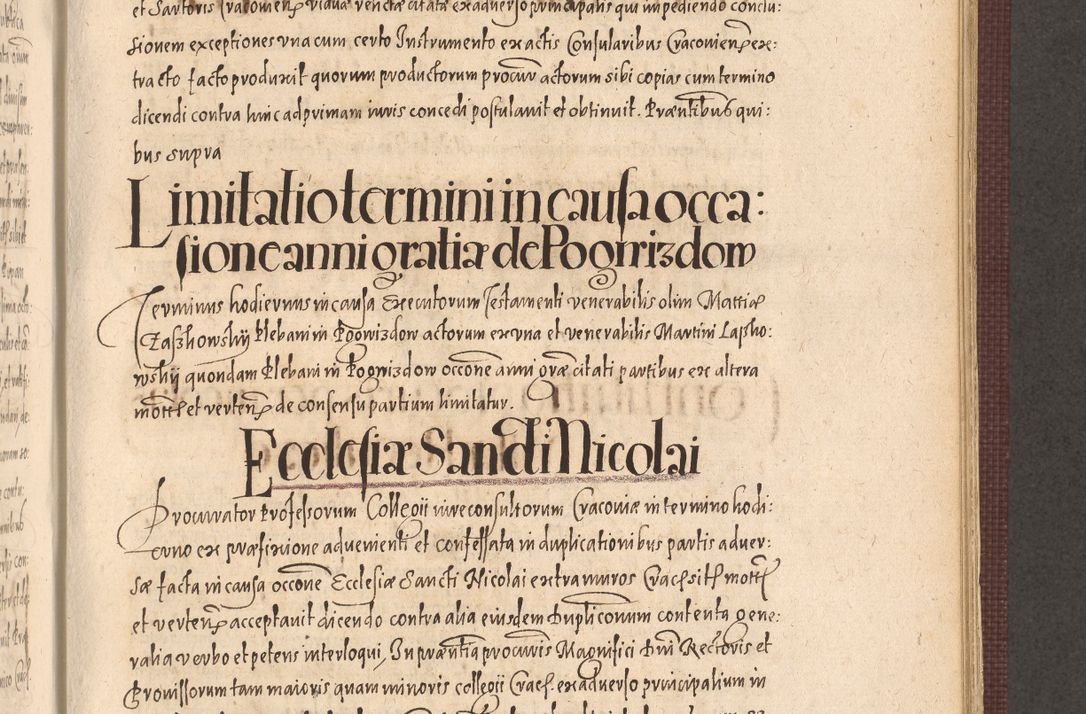 Zdjęcie nr 789 dla obiektu archiwalnego: Acta actorum causarum obligationum institutionum, decretorum, constitutionum, quietonum, resignonum, cessionum, accaeterarum, obseruonum tam iudicialium quam extraiudicialium coram Admondo Reverendo Domino Joanne Zerzynski Canonico, Vicario in Spiritualibus et Officiali generali Cracoviensis Iudice deputati per Illustrissimum ac Reverendissimum Dominum Martinum Szyszkowski Dei et Apostolice Sedis gratia Episcopum Cracoviensis ad Annum Domini Millesimum Sexcentesimum Decimum Septimum Indicatione quindecima Pontificus SS. D. N. D. Pauli Divina providentia Papae V. foeliciter moderni anno ipsus duodecimo continuantur