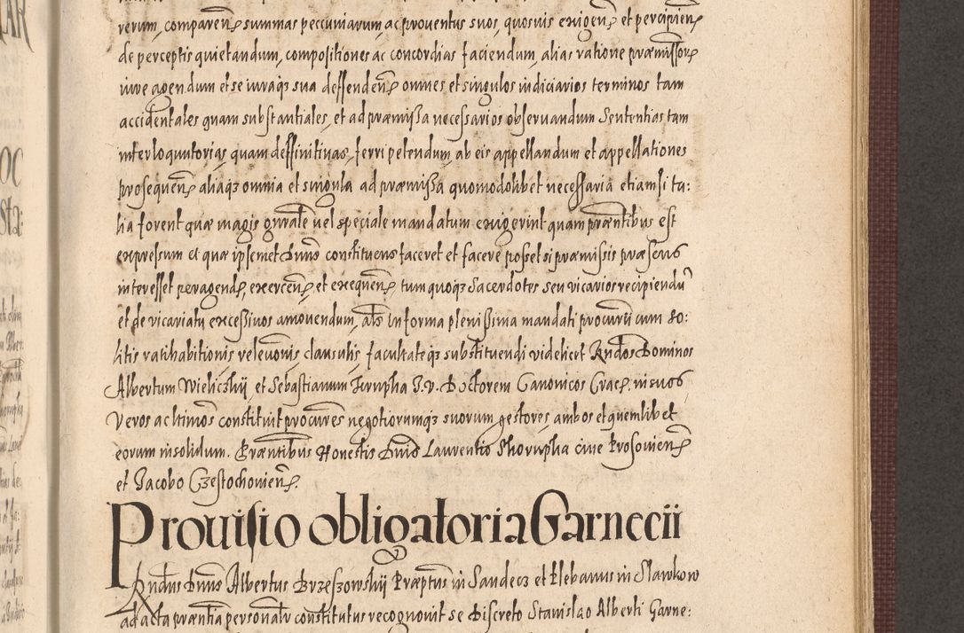 Zdjęcie nr 787 dla obiektu archiwalnego: Acta actorum causarum obligationum institutionum, decretorum, constitutionum, quietonum, resignonum, cessionum, accaeterarum, obseruonum tam iudicialium quam extraiudicialium coram Admondo Reverendo Domino Joanne Zerzynski Canonico, Vicario in Spiritualibus et Officiali generali Cracoviensis Iudice deputati per Illustrissimum ac Reverendissimum Dominum Martinum Szyszkowski Dei et Apostolice Sedis gratia Episcopum Cracoviensis ad Annum Domini Millesimum Sexcentesimum Decimum Septimum Indicatione quindecima Pontificus SS. D. N. D. Pauli Divina providentia Papae V. foeliciter moderni anno ipsus duodecimo continuantur