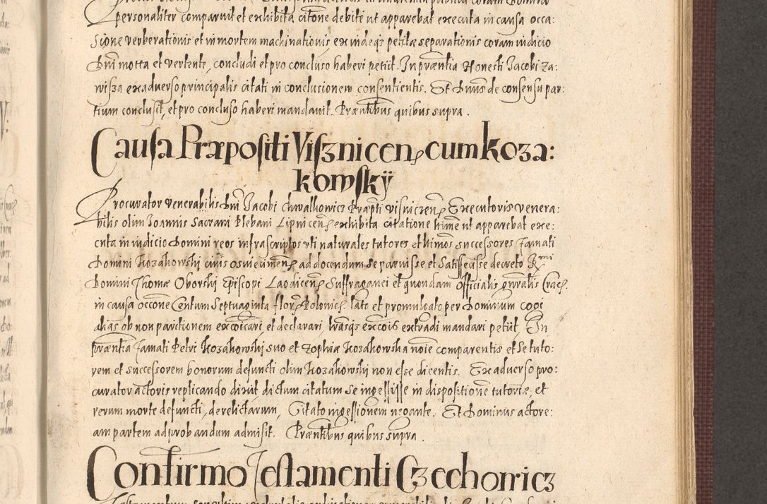 Zdjęcie nr 783 dla obiektu archiwalnego: Acta actorum causarum obligationum institutionum, decretorum, constitutionum, quietonum, resignonum, cessionum, accaeterarum, obseruonum tam iudicialium quam extraiudicialium coram Admondo Reverendo Domino Joanne Zerzynski Canonico, Vicario in Spiritualibus et Officiali generali Cracoviensis Iudice deputati per Illustrissimum ac Reverendissimum Dominum Martinum Szyszkowski Dei et Apostolice Sedis gratia Episcopum Cracoviensis ad Annum Domini Millesimum Sexcentesimum Decimum Septimum Indicatione quindecima Pontificus SS. D. N. D. Pauli Divina providentia Papae V. foeliciter moderni anno ipsus duodecimo continuantur