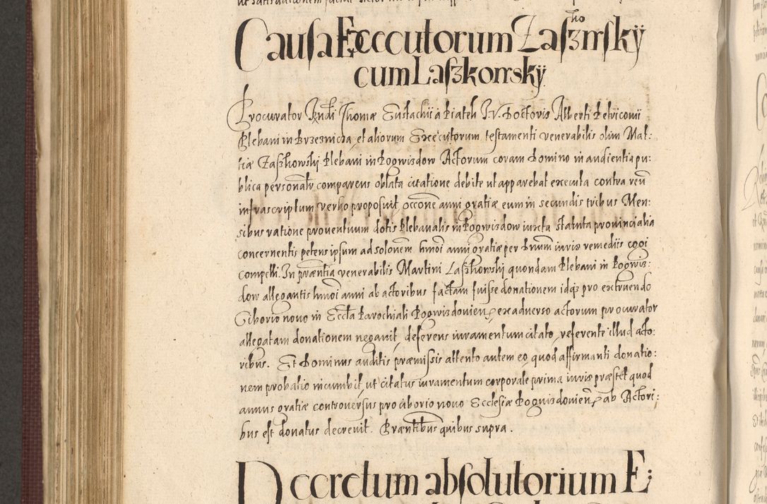 Zdjęcie nr 780 dla obiektu archiwalnego: Acta actorum causarum obligationum institutionum, decretorum, constitutionum, quietonum, resignonum, cessionum, accaeterarum, obseruonum tam iudicialium quam extraiudicialium coram Admondo Reverendo Domino Joanne Zerzynski Canonico, Vicario in Spiritualibus et Officiali generali Cracoviensis Iudice deputati per Illustrissimum ac Reverendissimum Dominum Martinum Szyszkowski Dei et Apostolice Sedis gratia Episcopum Cracoviensis ad Annum Domini Millesimum Sexcentesimum Decimum Septimum Indicatione quindecima Pontificus SS. D. N. D. Pauli Divina providentia Papae V. foeliciter moderni anno ipsus duodecimo continuantur
