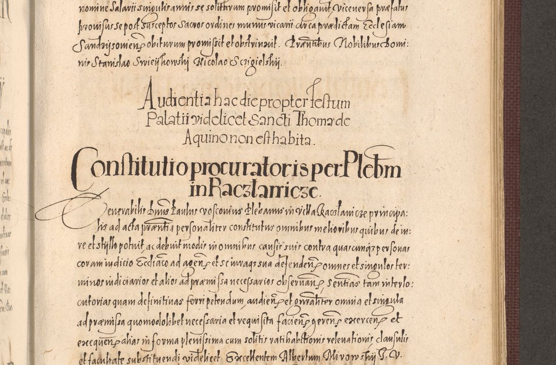 Zdjęcie nr 773 dla obiektu archiwalnego: Acta actorum causarum obligationum institutionum, decretorum, constitutionum, quietonum, resignonum, cessionum, accaeterarum, obseruonum tam iudicialium quam extraiudicialium coram Admondo Reverendo Domino Joanne Zerzynski Canonico, Vicario in Spiritualibus et Officiali generali Cracoviensis Iudice deputati per Illustrissimum ac Reverendissimum Dominum Martinum Szyszkowski Dei et Apostolice Sedis gratia Episcopum Cracoviensis ad Annum Domini Millesimum Sexcentesimum Decimum Septimum Indicatione quindecima Pontificus SS. D. N. D. Pauli Divina providentia Papae V. foeliciter moderni anno ipsus duodecimo continuantur