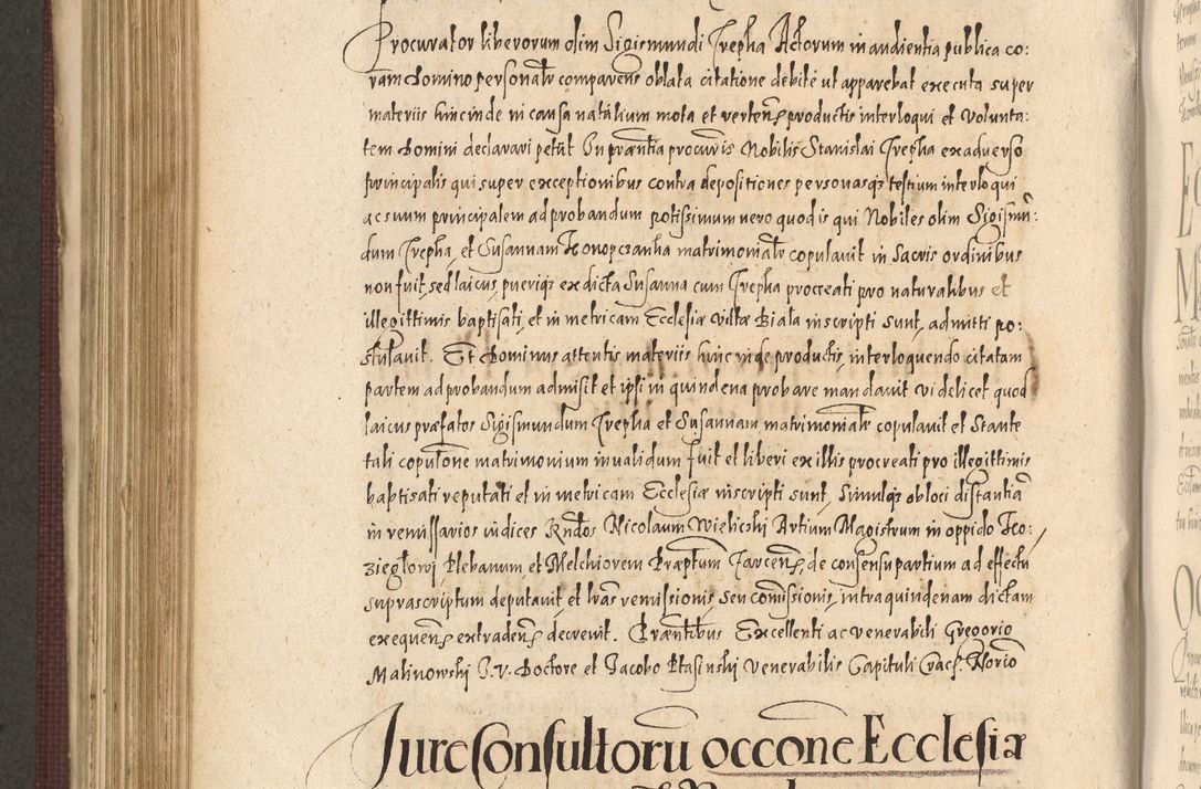 Zdjęcie nr 774 dla obiektu archiwalnego: Acta actorum causarum obligationum institutionum, decretorum, constitutionum, quietonum, resignonum, cessionum, accaeterarum, obseruonum tam iudicialium quam extraiudicialium coram Admondo Reverendo Domino Joanne Zerzynski Canonico, Vicario in Spiritualibus et Officiali generali Cracoviensis Iudice deputati per Illustrissimum ac Reverendissimum Dominum Martinum Szyszkowski Dei et Apostolice Sedis gratia Episcopum Cracoviensis ad Annum Domini Millesimum Sexcentesimum Decimum Septimum Indicatione quindecima Pontificus SS. D. N. D. Pauli Divina providentia Papae V. foeliciter moderni anno ipsus duodecimo continuantur