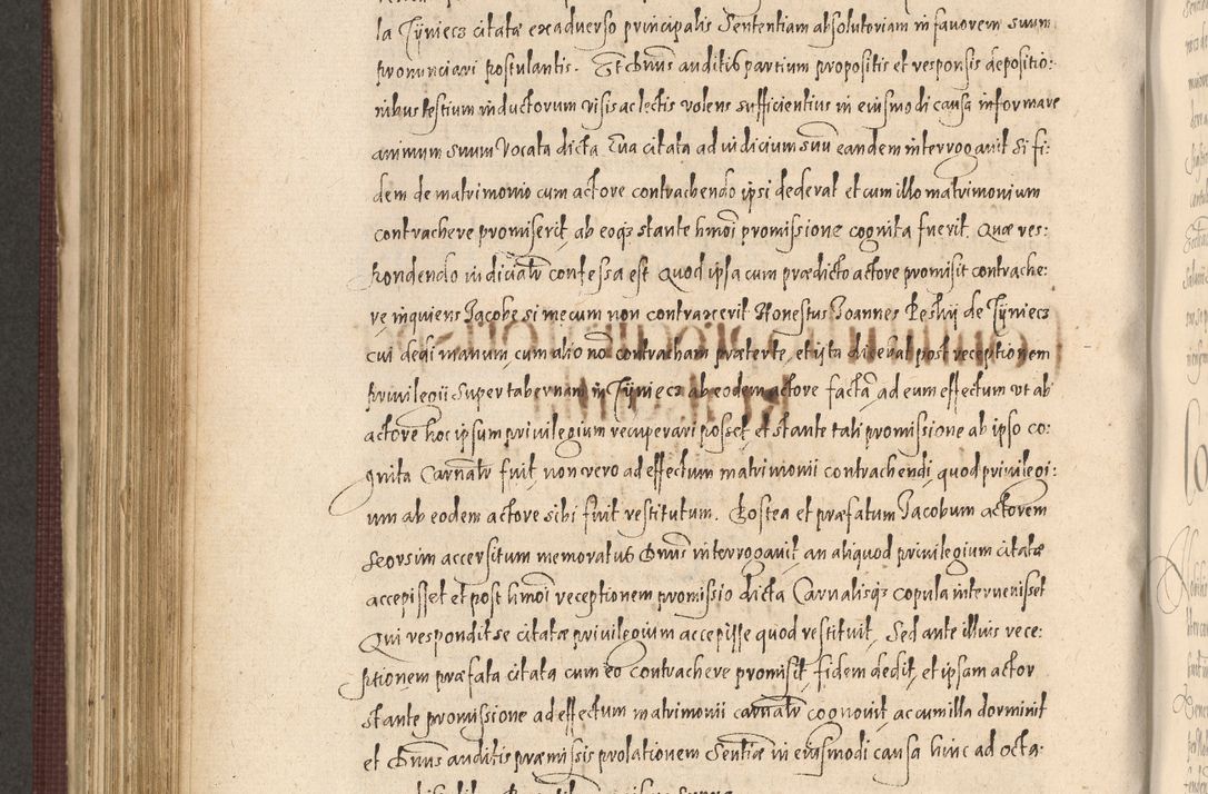 Zdjęcie nr 758 dla obiektu archiwalnego: Acta actorum causarum obligationum institutionum, decretorum, constitutionum, quietonum, resignonum, cessionum, accaeterarum, obseruonum tam iudicialium quam extraiudicialium coram Admondo Reverendo Domino Joanne Zerzynski Canonico, Vicario in Spiritualibus et Officiali generali Cracoviensis Iudice deputati per Illustrissimum ac Reverendissimum Dominum Martinum Szyszkowski Dei et Apostolice Sedis gratia Episcopum Cracoviensis ad Annum Domini Millesimum Sexcentesimum Decimum Septimum Indicatione quindecima Pontificus SS. D. N. D. Pauli Divina providentia Papae V. foeliciter moderni anno ipsus duodecimo continuantur