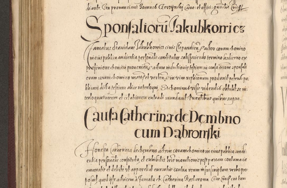 Zdjęcie nr 752 dla obiektu archiwalnego: Acta actorum causarum obligationum institutionum, decretorum, constitutionum, quietonum, resignonum, cessionum, accaeterarum, obseruonum tam iudicialium quam extraiudicialium coram Admondo Reverendo Domino Joanne Zerzynski Canonico, Vicario in Spiritualibus et Officiali generali Cracoviensis Iudice deputati per Illustrissimum ac Reverendissimum Dominum Martinum Szyszkowski Dei et Apostolice Sedis gratia Episcopum Cracoviensis ad Annum Domini Millesimum Sexcentesimum Decimum Septimum Indicatione quindecima Pontificus SS. D. N. D. Pauli Divina providentia Papae V. foeliciter moderni anno ipsus duodecimo continuantur