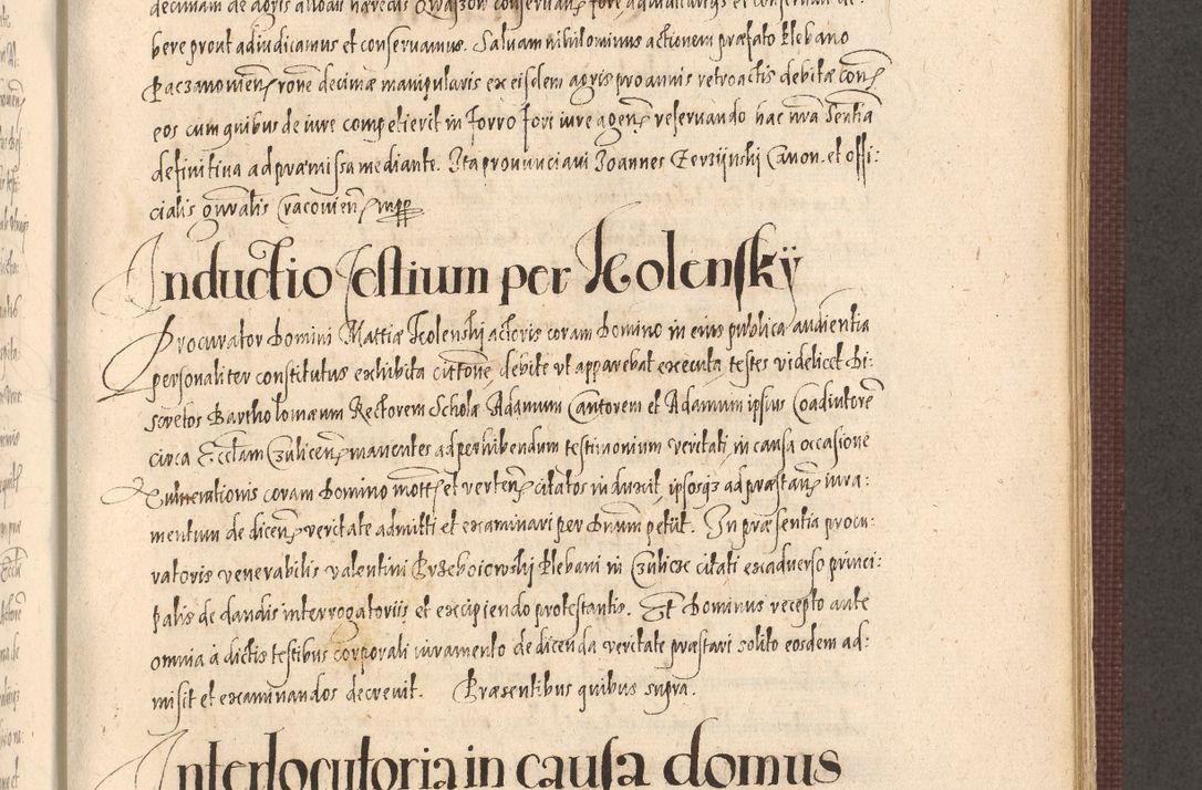 Zdjęcie nr 745 dla obiektu archiwalnego: Acta actorum causarum obligationum institutionum, decretorum, constitutionum, quietonum, resignonum, cessionum, accaeterarum, obseruonum tam iudicialium quam extraiudicialium coram Admondo Reverendo Domino Joanne Zerzynski Canonico, Vicario in Spiritualibus et Officiali generali Cracoviensis Iudice deputati per Illustrissimum ac Reverendissimum Dominum Martinum Szyszkowski Dei et Apostolice Sedis gratia Episcopum Cracoviensis ad Annum Domini Millesimum Sexcentesimum Decimum Septimum Indicatione quindecima Pontificus SS. D. N. D. Pauli Divina providentia Papae V. foeliciter moderni anno ipsus duodecimo continuantur