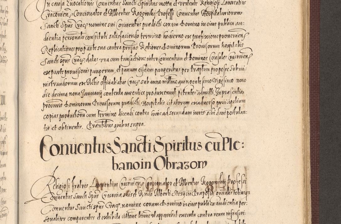 Zdjęcie nr 739 dla obiektu archiwalnego: Acta actorum causarum obligationum institutionum, decretorum, constitutionum, quietonum, resignonum, cessionum, accaeterarum, obseruonum tam iudicialium quam extraiudicialium coram Admondo Reverendo Domino Joanne Zerzynski Canonico, Vicario in Spiritualibus et Officiali generali Cracoviensis Iudice deputati per Illustrissimum ac Reverendissimum Dominum Martinum Szyszkowski Dei et Apostolice Sedis gratia Episcopum Cracoviensis ad Annum Domini Millesimum Sexcentesimum Decimum Septimum Indicatione quindecima Pontificus SS. D. N. D. Pauli Divina providentia Papae V. foeliciter moderni anno ipsus duodecimo continuantur