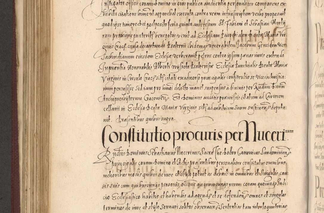 Zdjęcie nr 726 dla obiektu archiwalnego: Acta actorum causarum obligationum institutionum, decretorum, constitutionum, quietonum, resignonum, cessionum, accaeterarum, obseruonum tam iudicialium quam extraiudicialium coram Admondo Reverendo Domino Joanne Zerzynski Canonico, Vicario in Spiritualibus et Officiali generali Cracoviensis Iudice deputati per Illustrissimum ac Reverendissimum Dominum Martinum Szyszkowski Dei et Apostolice Sedis gratia Episcopum Cracoviensis ad Annum Domini Millesimum Sexcentesimum Decimum Septimum Indicatione quindecima Pontificus SS. D. N. D. Pauli Divina providentia Papae V. foeliciter moderni anno ipsus duodecimo continuantur