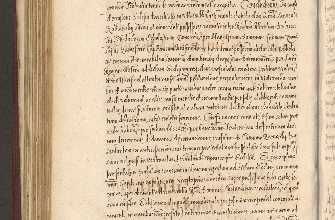 Zdjęcie nr 720 dla obiektu archiwalnego: Acta actorum causarum obligationum institutionum, decretorum, constitutionum, quietonum, resignonum, cessionum, accaeterarum, obseruonum tam iudicialium quam extraiudicialium coram Admondo Reverendo Domino Joanne Zerzynski Canonico, Vicario in Spiritualibus et Officiali generali Cracoviensis Iudice deputati per Illustrissimum ac Reverendissimum Dominum Martinum Szyszkowski Dei et Apostolice Sedis gratia Episcopum Cracoviensis ad Annum Domini Millesimum Sexcentesimum Decimum Septimum Indicatione quindecima Pontificus SS. D. N. D. Pauli Divina providentia Papae V. foeliciter moderni anno ipsus duodecimo continuantur