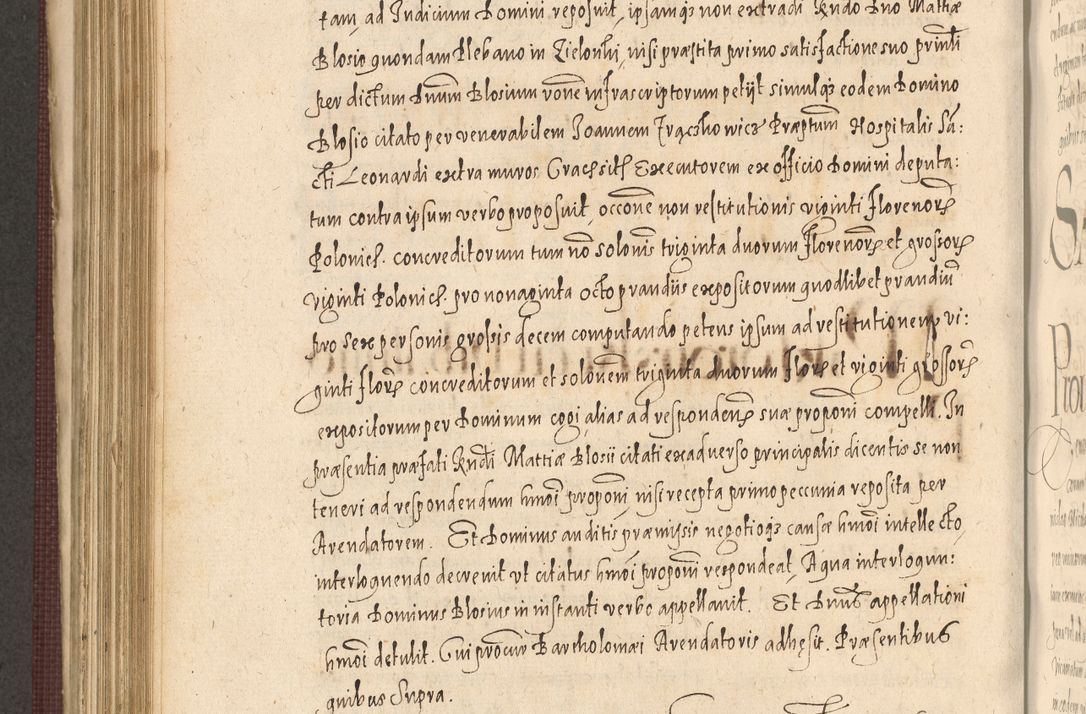 Zdjęcie nr 690 dla obiektu archiwalnego: Acta actorum causarum obligationum institutionum, decretorum, constitutionum, quietonum, resignonum, cessionum, accaeterarum, obseruonum tam iudicialium quam extraiudicialium coram Admondo Reverendo Domino Joanne Zerzynski Canonico, Vicario in Spiritualibus et Officiali generali Cracoviensis Iudice deputati per Illustrissimum ac Reverendissimum Dominum Martinum Szyszkowski Dei et Apostolice Sedis gratia Episcopum Cracoviensis ad Annum Domini Millesimum Sexcentesimum Decimum Septimum Indicatione quindecima Pontificus SS. D. N. D. Pauli Divina providentia Papae V. foeliciter moderni anno ipsus duodecimo continuantur