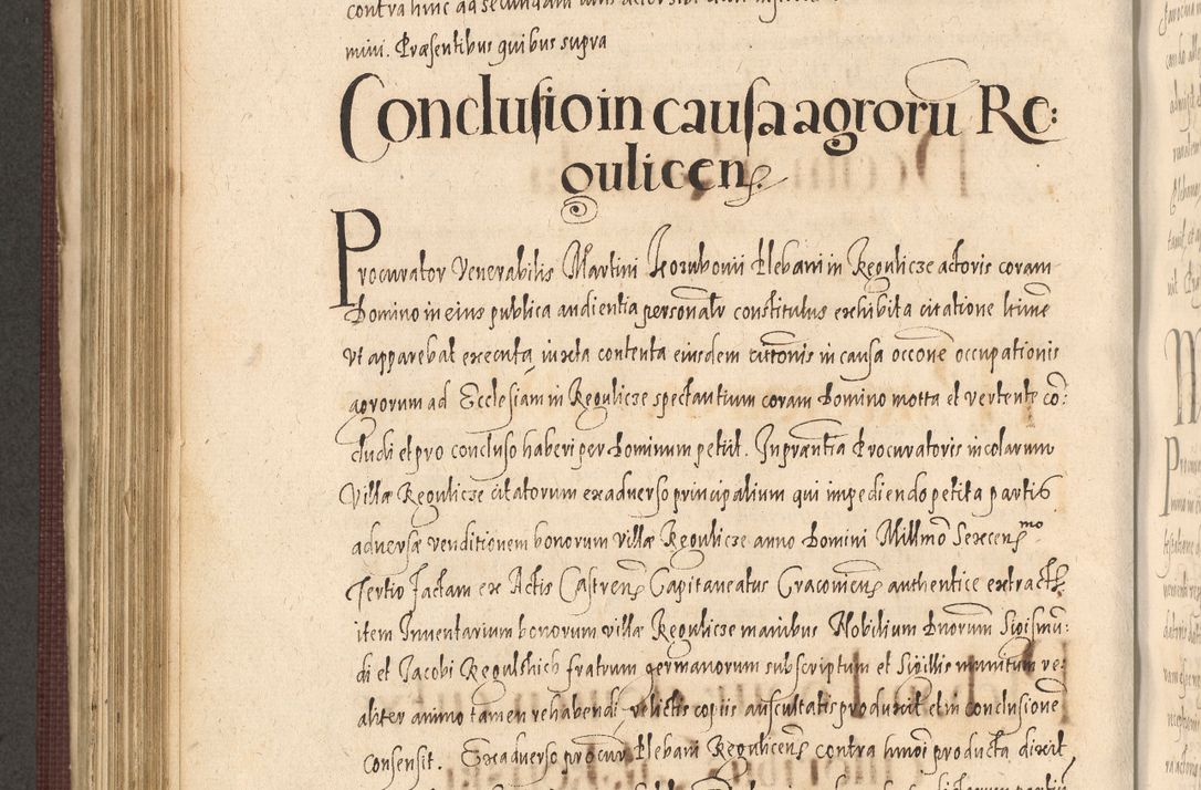 Zdjęcie nr 688 dla obiektu archiwalnego: Acta actorum causarum obligationum institutionum, decretorum, constitutionum, quietonum, resignonum, cessionum, accaeterarum, obseruonum tam iudicialium quam extraiudicialium coram Admondo Reverendo Domino Joanne Zerzynski Canonico, Vicario in Spiritualibus et Officiali generali Cracoviensis Iudice deputati per Illustrissimum ac Reverendissimum Dominum Martinum Szyszkowski Dei et Apostolice Sedis gratia Episcopum Cracoviensis ad Annum Domini Millesimum Sexcentesimum Decimum Septimum Indicatione quindecima Pontificus SS. D. N. D. Pauli Divina providentia Papae V. foeliciter moderni anno ipsus duodecimo continuantur
