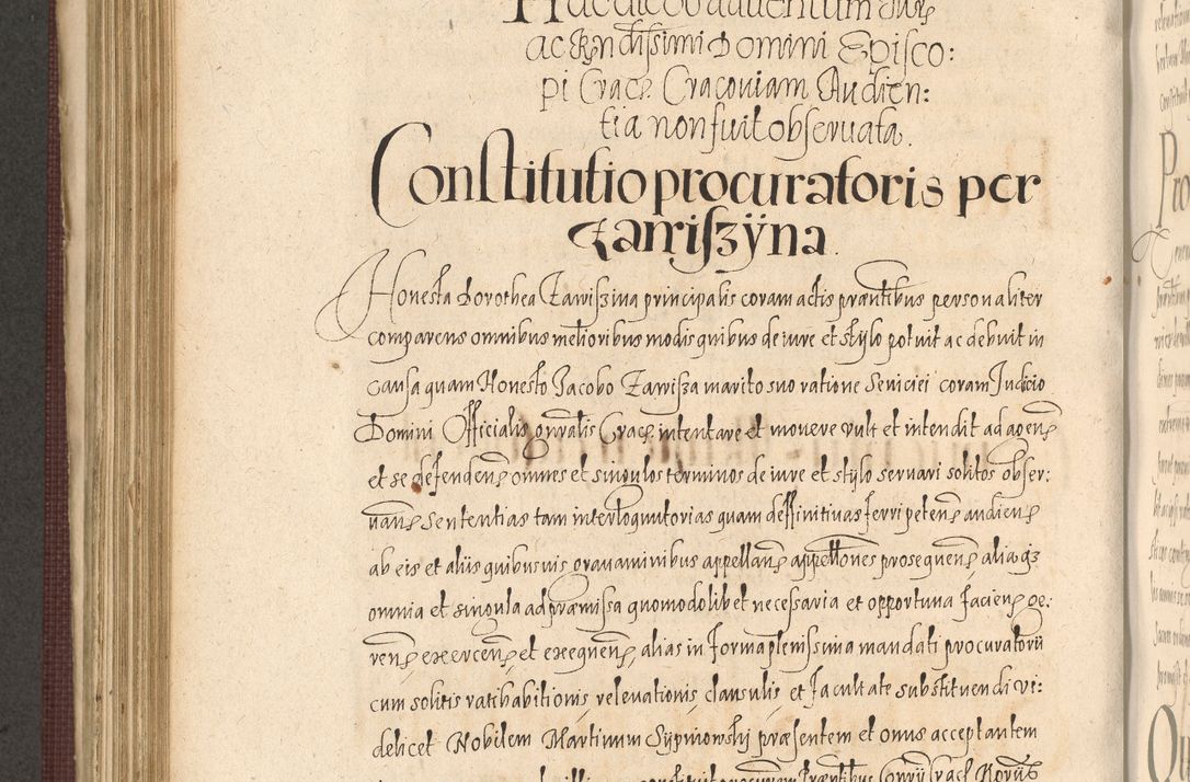 Zdjęcie nr 676 dla obiektu archiwalnego: Acta actorum causarum obligationum institutionum, decretorum, constitutionum, quietonum, resignonum, cessionum, accaeterarum, obseruonum tam iudicialium quam extraiudicialium coram Admondo Reverendo Domino Joanne Zerzynski Canonico, Vicario in Spiritualibus et Officiali generali Cracoviensis Iudice deputati per Illustrissimum ac Reverendissimum Dominum Martinum Szyszkowski Dei et Apostolice Sedis gratia Episcopum Cracoviensis ad Annum Domini Millesimum Sexcentesimum Decimum Septimum Indicatione quindecima Pontificus SS. D. N. D. Pauli Divina providentia Papae V. foeliciter moderni anno ipsus duodecimo continuantur