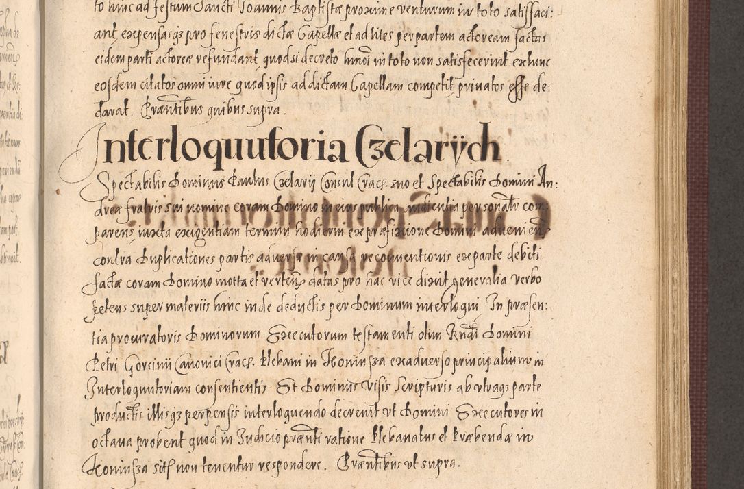 Zdjęcie nr 669 dla obiektu archiwalnego: Acta actorum causarum obligationum institutionum, decretorum, constitutionum, quietonum, resignonum, cessionum, accaeterarum, obseruonum tam iudicialium quam extraiudicialium coram Admondo Reverendo Domino Joanne Zerzynski Canonico, Vicario in Spiritualibus et Officiali generali Cracoviensis Iudice deputati per Illustrissimum ac Reverendissimum Dominum Martinum Szyszkowski Dei et Apostolice Sedis gratia Episcopum Cracoviensis ad Annum Domini Millesimum Sexcentesimum Decimum Septimum Indicatione quindecima Pontificus SS. D. N. D. Pauli Divina providentia Papae V. foeliciter moderni anno ipsus duodecimo continuantur
