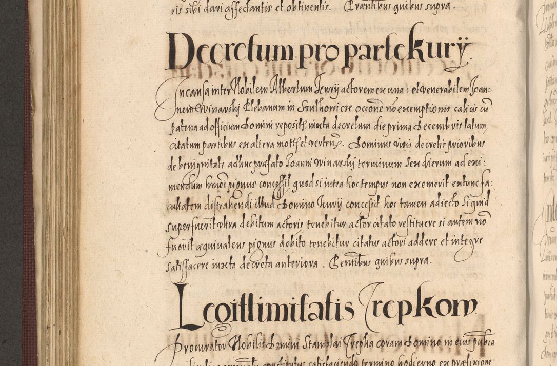 Zdjęcie nr 662 dla obiektu archiwalnego: Acta actorum causarum obligationum institutionum, decretorum, constitutionum, quietonum, resignonum, cessionum, accaeterarum, obseruonum tam iudicialium quam extraiudicialium coram Admondo Reverendo Domino Joanne Zerzynski Canonico, Vicario in Spiritualibus et Officiali generali Cracoviensis Iudice deputati per Illustrissimum ac Reverendissimum Dominum Martinum Szyszkowski Dei et Apostolice Sedis gratia Episcopum Cracoviensis ad Annum Domini Millesimum Sexcentesimum Decimum Septimum Indicatione quindecima Pontificus SS. D. N. D. Pauli Divina providentia Papae V. foeliciter moderni anno ipsus duodecimo continuantur
