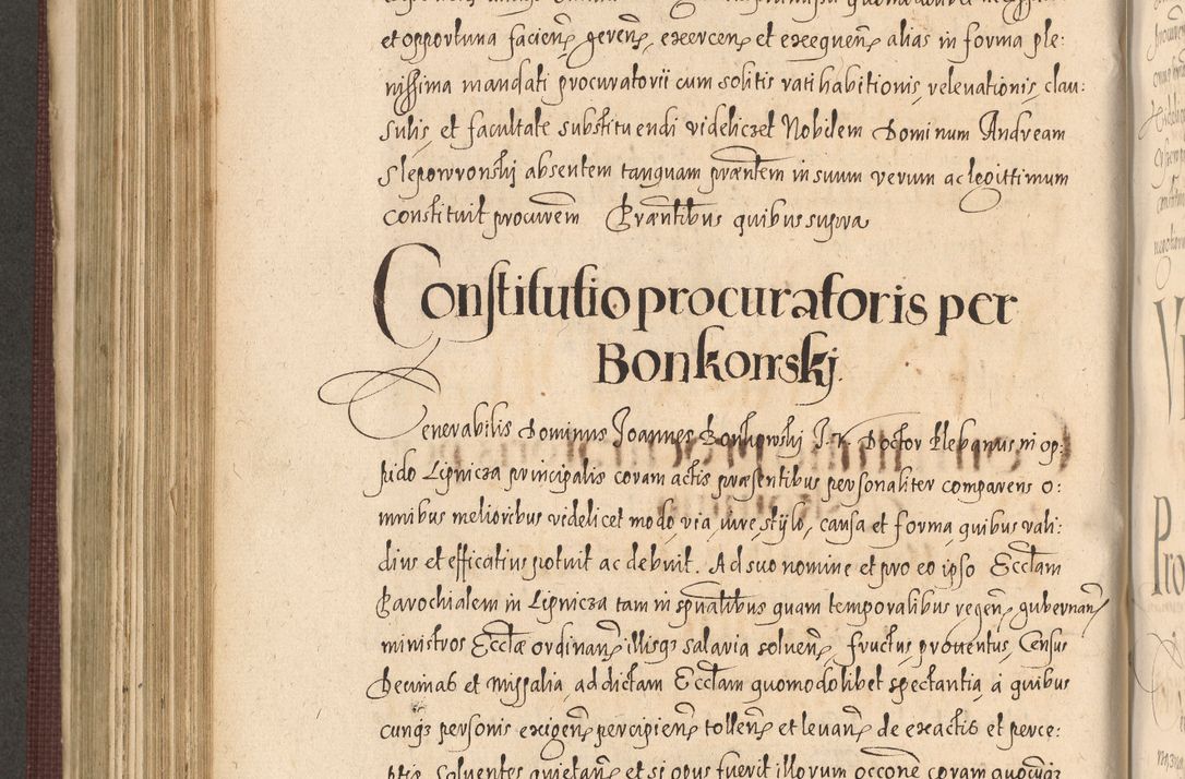 Zdjęcie nr 646 dla obiektu archiwalnego: Acta actorum causarum obligationum institutionum, decretorum, constitutionum, quietonum, resignonum, cessionum, accaeterarum, obseruonum tam iudicialium quam extraiudicialium coram Admondo Reverendo Domino Joanne Zerzynski Canonico, Vicario in Spiritualibus et Officiali generali Cracoviensis Iudice deputati per Illustrissimum ac Reverendissimum Dominum Martinum Szyszkowski Dei et Apostolice Sedis gratia Episcopum Cracoviensis ad Annum Domini Millesimum Sexcentesimum Decimum Septimum Indicatione quindecima Pontificus SS. D. N. D. Pauli Divina providentia Papae V. foeliciter moderni anno ipsus duodecimo continuantur