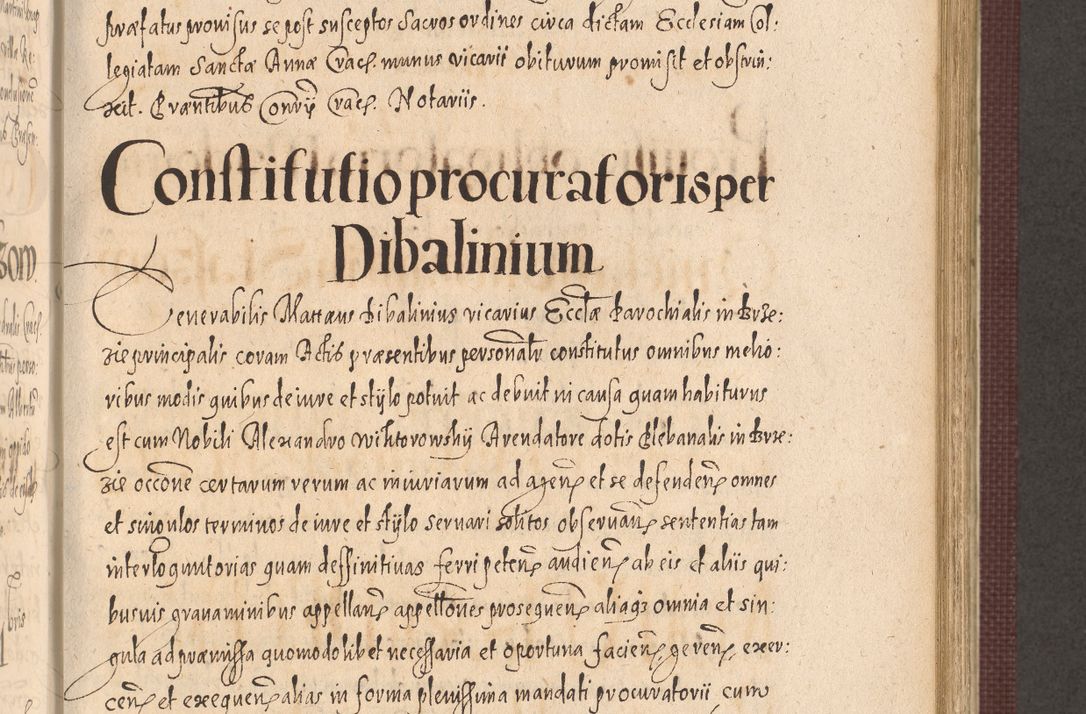 Zdjęcie nr 643 dla obiektu archiwalnego: Acta actorum causarum obligationum institutionum, decretorum, constitutionum, quietonum, resignonum, cessionum, accaeterarum, obseruonum tam iudicialium quam extraiudicialium coram Admondo Reverendo Domino Joanne Zerzynski Canonico, Vicario in Spiritualibus et Officiali generali Cracoviensis Iudice deputati per Illustrissimum ac Reverendissimum Dominum Martinum Szyszkowski Dei et Apostolice Sedis gratia Episcopum Cracoviensis ad Annum Domini Millesimum Sexcentesimum Decimum Septimum Indicatione quindecima Pontificus SS. D. N. D. Pauli Divina providentia Papae V. foeliciter moderni anno ipsus duodecimo continuantur