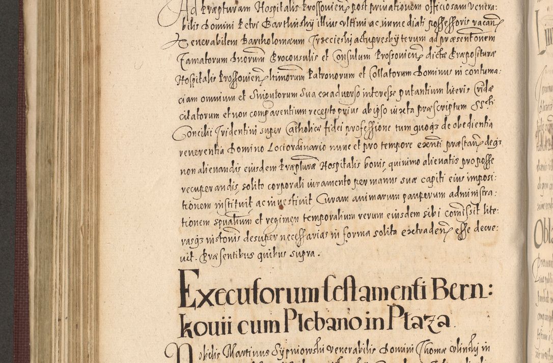 Zdjęcie nr 640 dla obiektu archiwalnego: Acta actorum causarum obligationum institutionum, decretorum, constitutionum, quietonum, resignonum, cessionum, accaeterarum, obseruonum tam iudicialium quam extraiudicialium coram Admondo Reverendo Domino Joanne Zerzynski Canonico, Vicario in Spiritualibus et Officiali generali Cracoviensis Iudice deputati per Illustrissimum ac Reverendissimum Dominum Martinum Szyszkowski Dei et Apostolice Sedis gratia Episcopum Cracoviensis ad Annum Domini Millesimum Sexcentesimum Decimum Septimum Indicatione quindecima Pontificus SS. D. N. D. Pauli Divina providentia Papae V. foeliciter moderni anno ipsus duodecimo continuantur