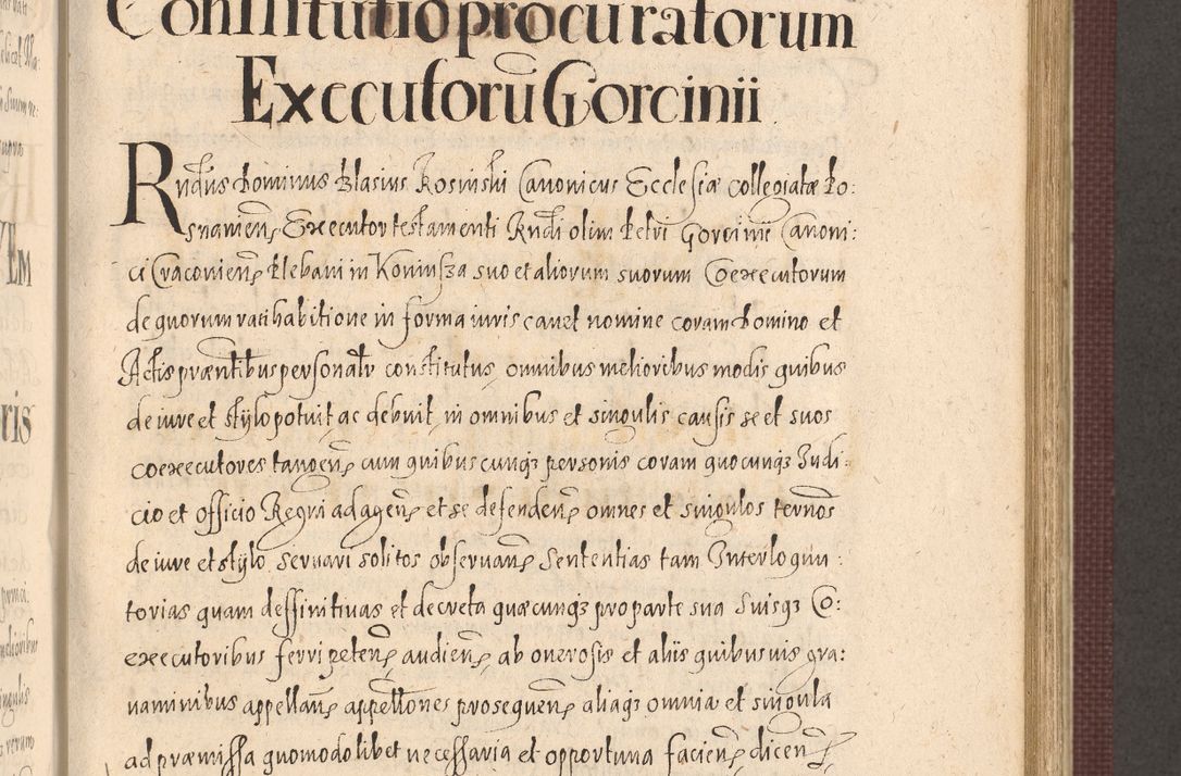 Zdjęcie nr 617 dla obiektu archiwalnego: Acta actorum causarum obligationum institutionum, decretorum, constitutionum, quietonum, resignonum, cessionum, accaeterarum, obseruonum tam iudicialium quam extraiudicialium coram Admondo Reverendo Domino Joanne Zerzynski Canonico, Vicario in Spiritualibus et Officiali generali Cracoviensis Iudice deputati per Illustrissimum ac Reverendissimum Dominum Martinum Szyszkowski Dei et Apostolice Sedis gratia Episcopum Cracoviensis ad Annum Domini Millesimum Sexcentesimum Decimum Septimum Indicatione quindecima Pontificus SS. D. N. D. Pauli Divina providentia Papae V. foeliciter moderni anno ipsus duodecimo continuantur