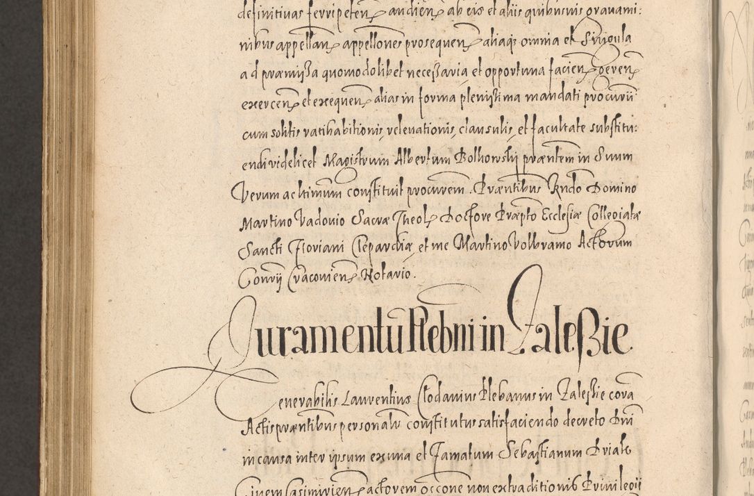 Zdjęcie nr 1086 dla obiektu archiwalnego: Acta actorum causarum obligationum institutionum, decretorum, constitutionum, quietonum, resignonum, cessionum, accaeterarum, obseruonum tam iudicialium quam extraiudicialium coram Admondo Reverendo Domino Joanne Zerzynski Canonico, Vicario in Spiritualibus et Officiali generali Cracoviensis Iudice deputati per Illustrissimum ac Reverendissimum Dominum Martinum Szyszkowski Dei et Apostolice Sedis gratia Episcopum Cracoviensis ad Annum Domini Millesimum Sexcentesimum Decimum Septimum Indicatione quindecima Pontificus SS. D. N. D. Pauli Divina providentia Papae V. foeliciter moderni anno ipsus duodecimo continuantur