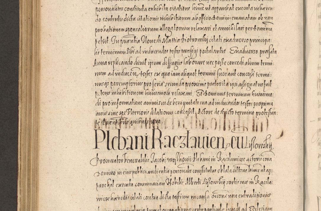 Zdjęcie nr 1080 dla obiektu archiwalnego: Acta actorum causarum obligationum institutionum, decretorum, constitutionum, quietonum, resignonum, cessionum, accaeterarum, obseruonum tam iudicialium quam extraiudicialium coram Admondo Reverendo Domino Joanne Zerzynski Canonico, Vicario in Spiritualibus et Officiali generali Cracoviensis Iudice deputati per Illustrissimum ac Reverendissimum Dominum Martinum Szyszkowski Dei et Apostolice Sedis gratia Episcopum Cracoviensis ad Annum Domini Millesimum Sexcentesimum Decimum Septimum Indicatione quindecima Pontificus SS. D. N. D. Pauli Divina providentia Papae V. foeliciter moderni anno ipsus duodecimo continuantur