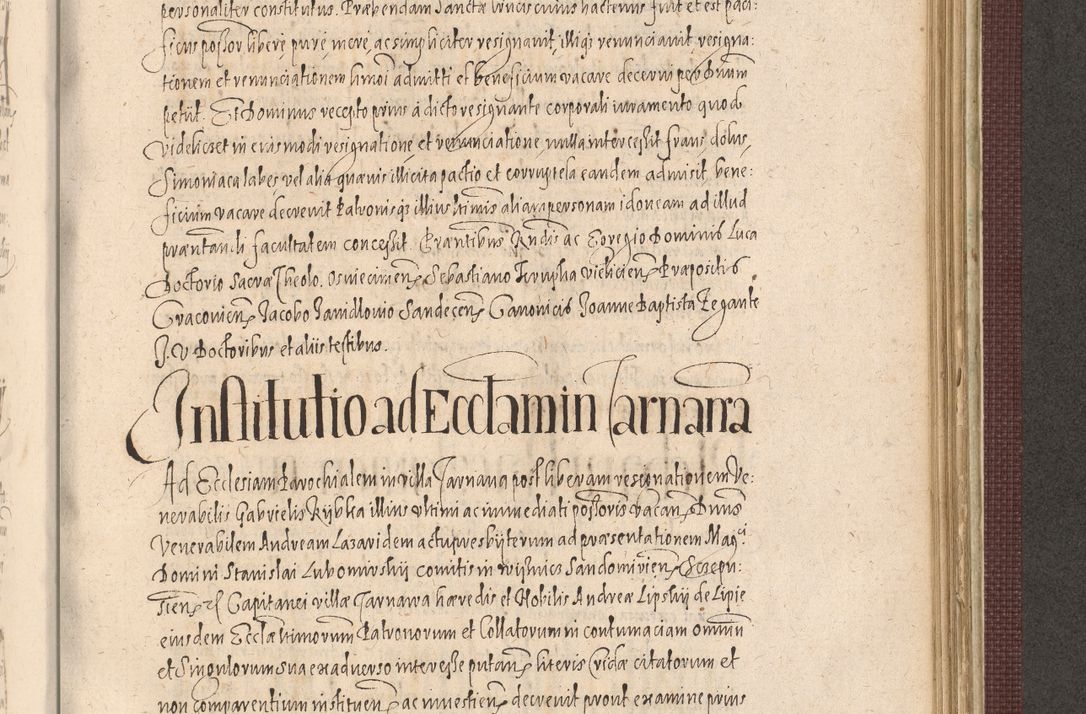 Zdjęcie nr 1079 dla obiektu archiwalnego: Acta actorum causarum obligationum institutionum, decretorum, constitutionum, quietonum, resignonum, cessionum, accaeterarum, obseruonum tam iudicialium quam extraiudicialium coram Admondo Reverendo Domino Joanne Zerzynski Canonico, Vicario in Spiritualibus et Officiali generali Cracoviensis Iudice deputati per Illustrissimum ac Reverendissimum Dominum Martinum Szyszkowski Dei et Apostolice Sedis gratia Episcopum Cracoviensis ad Annum Domini Millesimum Sexcentesimum Decimum Septimum Indicatione quindecima Pontificus SS. D. N. D. Pauli Divina providentia Papae V. foeliciter moderni anno ipsus duodecimo continuantur