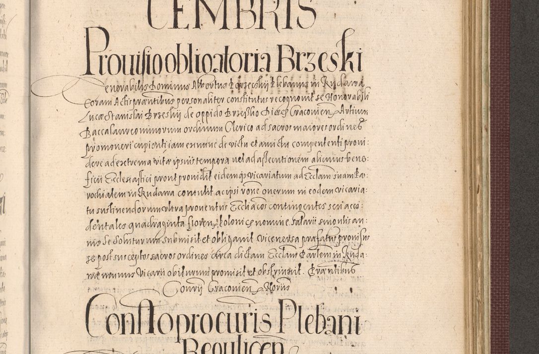 Zdjęcie nr 1069 dla obiektu archiwalnego: Acta actorum causarum obligationum institutionum, decretorum, constitutionum, quietonum, resignonum, cessionum, accaeterarum, obseruonum tam iudicialium quam extraiudicialium coram Admondo Reverendo Domino Joanne Zerzynski Canonico, Vicario in Spiritualibus et Officiali generali Cracoviensis Iudice deputati per Illustrissimum ac Reverendissimum Dominum Martinum Szyszkowski Dei et Apostolice Sedis gratia Episcopum Cracoviensis ad Annum Domini Millesimum Sexcentesimum Decimum Septimum Indicatione quindecima Pontificus SS. D. N. D. Pauli Divina providentia Papae V. foeliciter moderni anno ipsus duodecimo continuantur