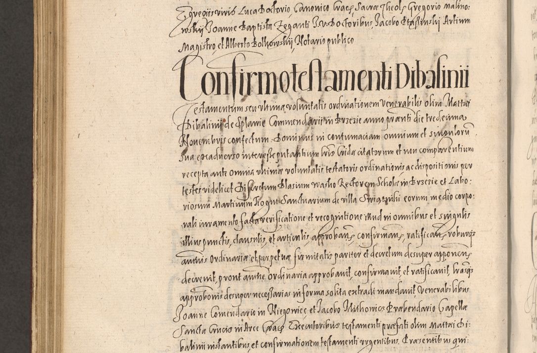 Zdjęcie nr 1060 dla obiektu archiwalnego: Acta actorum causarum obligationum institutionum, decretorum, constitutionum, quietonum, resignonum, cessionum, accaeterarum, obseruonum tam iudicialium quam extraiudicialium coram Admondo Reverendo Domino Joanne Zerzynski Canonico, Vicario in Spiritualibus et Officiali generali Cracoviensis Iudice deputati per Illustrissimum ac Reverendissimum Dominum Martinum Szyszkowski Dei et Apostolice Sedis gratia Episcopum Cracoviensis ad Annum Domini Millesimum Sexcentesimum Decimum Septimum Indicatione quindecima Pontificus SS. D. N. D. Pauli Divina providentia Papae V. foeliciter moderni anno ipsus duodecimo continuantur