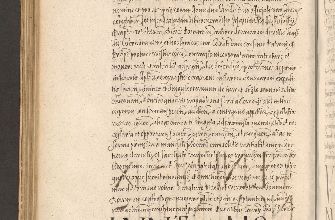 Zdjęcie nr 1052 dla obiektu archiwalnego: Acta actorum causarum obligationum institutionum, decretorum, constitutionum, quietonum, resignonum, cessionum, accaeterarum, obseruonum tam iudicialium quam extraiudicialium coram Admondo Reverendo Domino Joanne Zerzynski Canonico, Vicario in Spiritualibus et Officiali generali Cracoviensis Iudice deputati per Illustrissimum ac Reverendissimum Dominum Martinum Szyszkowski Dei et Apostolice Sedis gratia Episcopum Cracoviensis ad Annum Domini Millesimum Sexcentesimum Decimum Septimum Indicatione quindecima Pontificus SS. D. N. D. Pauli Divina providentia Papae V. foeliciter moderni anno ipsus duodecimo continuantur
