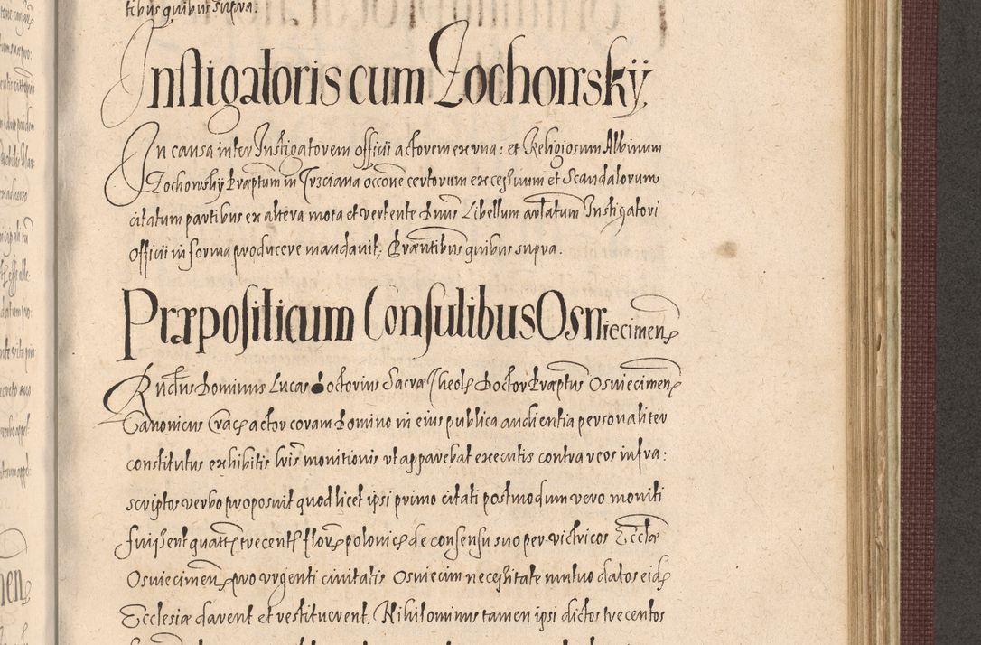 Zdjęcie nr 1037 dla obiektu archiwalnego: Acta actorum causarum obligationum institutionum, decretorum, constitutionum, quietonum, resignonum, cessionum, accaeterarum, obseruonum tam iudicialium quam extraiudicialium coram Admondo Reverendo Domino Joanne Zerzynski Canonico, Vicario in Spiritualibus et Officiali generali Cracoviensis Iudice deputati per Illustrissimum ac Reverendissimum Dominum Martinum Szyszkowski Dei et Apostolice Sedis gratia Episcopum Cracoviensis ad Annum Domini Millesimum Sexcentesimum Decimum Septimum Indicatione quindecima Pontificus SS. D. N. D. Pauli Divina providentia Papae V. foeliciter moderni anno ipsus duodecimo continuantur