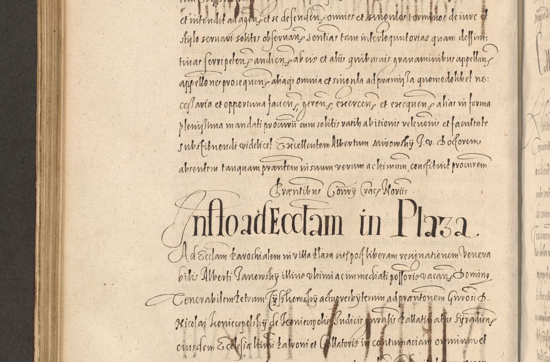 Zdjęcie nr 1034 dla obiektu archiwalnego: Acta actorum causarum obligationum institutionum, decretorum, constitutionum, quietonum, resignonum, cessionum, accaeterarum, obseruonum tam iudicialium quam extraiudicialium coram Admondo Reverendo Domino Joanne Zerzynski Canonico, Vicario in Spiritualibus et Officiali generali Cracoviensis Iudice deputati per Illustrissimum ac Reverendissimum Dominum Martinum Szyszkowski Dei et Apostolice Sedis gratia Episcopum Cracoviensis ad Annum Domini Millesimum Sexcentesimum Decimum Septimum Indicatione quindecima Pontificus SS. D. N. D. Pauli Divina providentia Papae V. foeliciter moderni anno ipsus duodecimo continuantur
