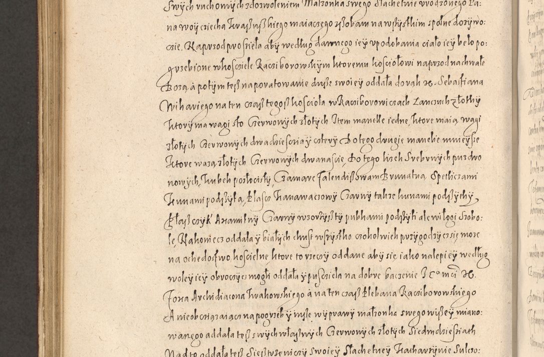 Zdjęcie nr 1030 dla obiektu archiwalnego: Acta actorum causarum obligationum institutionum, decretorum, constitutionum, quietonum, resignonum, cessionum, accaeterarum, obseruonum tam iudicialium quam extraiudicialium coram Admondo Reverendo Domino Joanne Zerzynski Canonico, Vicario in Spiritualibus et Officiali generali Cracoviensis Iudice deputati per Illustrissimum ac Reverendissimum Dominum Martinum Szyszkowski Dei et Apostolice Sedis gratia Episcopum Cracoviensis ad Annum Domini Millesimum Sexcentesimum Decimum Septimum Indicatione quindecima Pontificus SS. D. N. D. Pauli Divina providentia Papae V. foeliciter moderni anno ipsus duodecimo continuantur