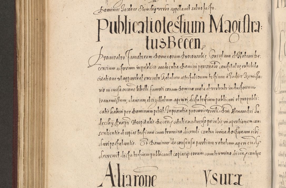 Zdjęcie nr 1024 dla obiektu archiwalnego: Acta actorum causarum obligationum institutionum, decretorum, constitutionum, quietonum, resignonum, cessionum, accaeterarum, obseruonum tam iudicialium quam extraiudicialium coram Admondo Reverendo Domino Joanne Zerzynski Canonico, Vicario in Spiritualibus et Officiali generali Cracoviensis Iudice deputati per Illustrissimum ac Reverendissimum Dominum Martinum Szyszkowski Dei et Apostolice Sedis gratia Episcopum Cracoviensis ad Annum Domini Millesimum Sexcentesimum Decimum Septimum Indicatione quindecima Pontificus SS. D. N. D. Pauli Divina providentia Papae V. foeliciter moderni anno ipsus duodecimo continuantur