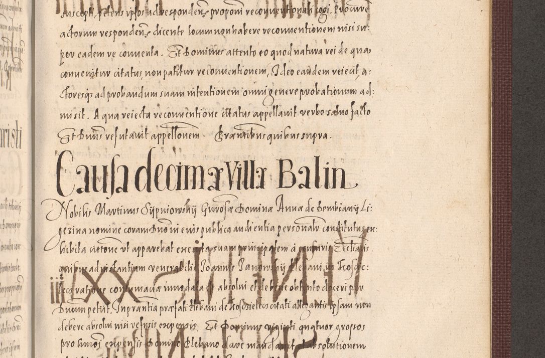Zdjęcie nr 1009 dla obiektu archiwalnego: Acta actorum causarum obligationum institutionum, decretorum, constitutionum, quietonum, resignonum, cessionum, accaeterarum, obseruonum tam iudicialium quam extraiudicialium coram Admondo Reverendo Domino Joanne Zerzynski Canonico, Vicario in Spiritualibus et Officiali generali Cracoviensis Iudice deputati per Illustrissimum ac Reverendissimum Dominum Martinum Szyszkowski Dei et Apostolice Sedis gratia Episcopum Cracoviensis ad Annum Domini Millesimum Sexcentesimum Decimum Septimum Indicatione quindecima Pontificus SS. D. N. D. Pauli Divina providentia Papae V. foeliciter moderni anno ipsus duodecimo continuantur