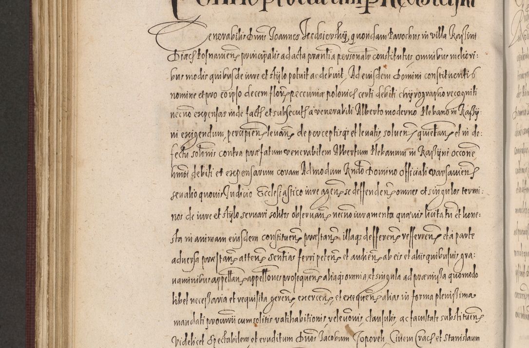 Zdjęcie nr 964 dla obiektu archiwalnego: Acta actorum causarum obligationum institutionum, decretorum, constitutionum, quietonum, resignonum, cessionum, accaeterarum, obseruonum tam iudicialium quam extraiudicialium coram Admondo Reverendo Domino Joanne Zerzynski Canonico, Vicario in Spiritualibus et Officiali generali Cracoviensis Iudice deputati per Illustrissimum ac Reverendissimum Dominum Martinum Szyszkowski Dei et Apostolice Sedis gratia Episcopum Cracoviensis ad Annum Domini Millesimum Sexcentesimum Decimum Septimum Indicatione quindecima Pontificus SS. D. N. D. Pauli Divina providentia Papae V. foeliciter moderni anno ipsus duodecimo continuantur