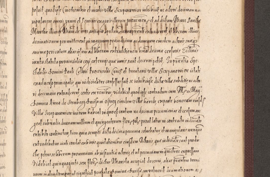 Zdjęcie nr 957 dla obiektu archiwalnego: Acta actorum causarum obligationum institutionum, decretorum, constitutionum, quietonum, resignonum, cessionum, accaeterarum, obseruonum tam iudicialium quam extraiudicialium coram Admondo Reverendo Domino Joanne Zerzynski Canonico, Vicario in Spiritualibus et Officiali generali Cracoviensis Iudice deputati per Illustrissimum ac Reverendissimum Dominum Martinum Szyszkowski Dei et Apostolice Sedis gratia Episcopum Cracoviensis ad Annum Domini Millesimum Sexcentesimum Decimum Septimum Indicatione quindecima Pontificus SS. D. N. D. Pauli Divina providentia Papae V. foeliciter moderni anno ipsus duodecimo continuantur