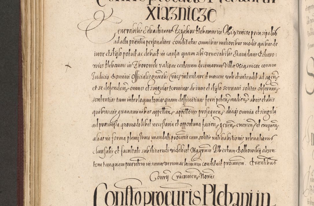Zdjęcie nr 946 dla obiektu archiwalnego: Acta actorum causarum obligationum institutionum, decretorum, constitutionum, quietonum, resignonum, cessionum, accaeterarum, obseruonum tam iudicialium quam extraiudicialium coram Admondo Reverendo Domino Joanne Zerzynski Canonico, Vicario in Spiritualibus et Officiali generali Cracoviensis Iudice deputati per Illustrissimum ac Reverendissimum Dominum Martinum Szyszkowski Dei et Apostolice Sedis gratia Episcopum Cracoviensis ad Annum Domini Millesimum Sexcentesimum Decimum Septimum Indicatione quindecima Pontificus SS. D. N. D. Pauli Divina providentia Papae V. foeliciter moderni anno ipsus duodecimo continuantur