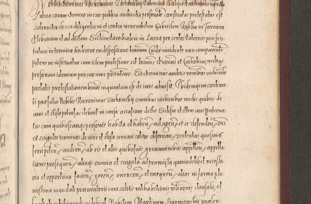 Zdjęcie nr 943 dla obiektu archiwalnego: Acta actorum causarum obligationum institutionum, decretorum, constitutionum, quietonum, resignonum, cessionum, accaeterarum, obseruonum tam iudicialium quam extraiudicialium coram Admondo Reverendo Domino Joanne Zerzynski Canonico, Vicario in Spiritualibus et Officiali generali Cracoviensis Iudice deputati per Illustrissimum ac Reverendissimum Dominum Martinum Szyszkowski Dei et Apostolice Sedis gratia Episcopum Cracoviensis ad Annum Domini Millesimum Sexcentesimum Decimum Septimum Indicatione quindecima Pontificus SS. D. N. D. Pauli Divina providentia Papae V. foeliciter moderni anno ipsus duodecimo continuantur