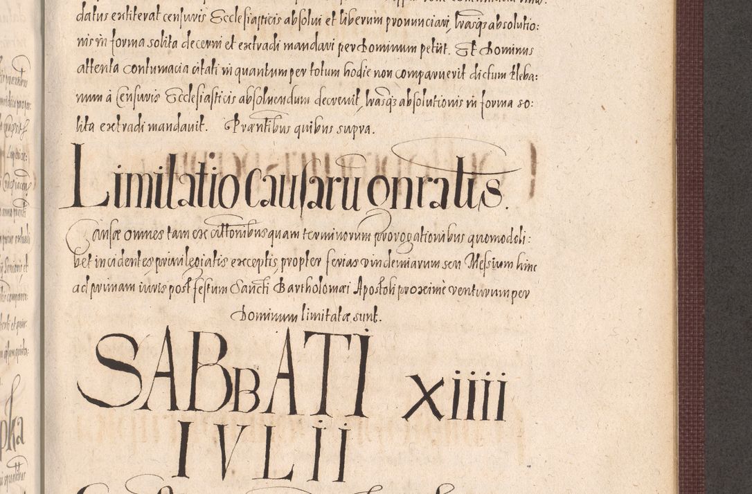 Zdjęcie nr 933 dla obiektu archiwalnego: Acta actorum causarum obligationum institutionum, decretorum, constitutionum, quietonum, resignonum, cessionum, accaeterarum, obseruonum tam iudicialium quam extraiudicialium coram Admondo Reverendo Domino Joanne Zerzynski Canonico, Vicario in Spiritualibus et Officiali generali Cracoviensis Iudice deputati per Illustrissimum ac Reverendissimum Dominum Martinum Szyszkowski Dei et Apostolice Sedis gratia Episcopum Cracoviensis ad Annum Domini Millesimum Sexcentesimum Decimum Septimum Indicatione quindecima Pontificus SS. D. N. D. Pauli Divina providentia Papae V. foeliciter moderni anno ipsus duodecimo continuantur