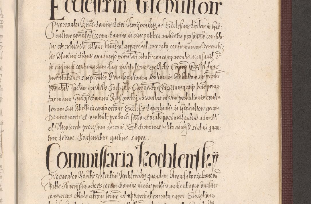 Zdjęcie nr 921 dla obiektu archiwalnego: Acta actorum causarum obligationum institutionum, decretorum, constitutionum, quietonum, resignonum, cessionum, accaeterarum, obseruonum tam iudicialium quam extraiudicialium coram Admondo Reverendo Domino Joanne Zerzynski Canonico, Vicario in Spiritualibus et Officiali generali Cracoviensis Iudice deputati per Illustrissimum ac Reverendissimum Dominum Martinum Szyszkowski Dei et Apostolice Sedis gratia Episcopum Cracoviensis ad Annum Domini Millesimum Sexcentesimum Decimum Septimum Indicatione quindecima Pontificus SS. D. N. D. Pauli Divina providentia Papae V. foeliciter moderni anno ipsus duodecimo continuantur