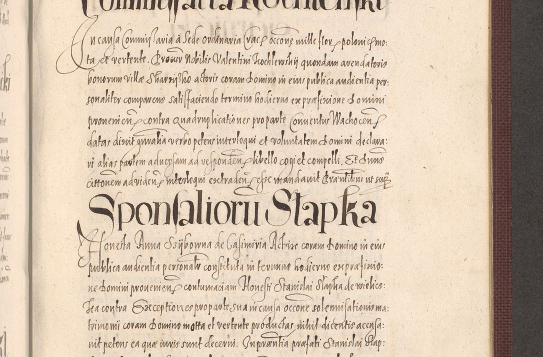 Zdjęcie nr 917 dla obiektu archiwalnego: Acta actorum causarum obligationum institutionum, decretorum, constitutionum, quietonum, resignonum, cessionum, accaeterarum, obseruonum tam iudicialium quam extraiudicialium coram Admondo Reverendo Domino Joanne Zerzynski Canonico, Vicario in Spiritualibus et Officiali generali Cracoviensis Iudice deputati per Illustrissimum ac Reverendissimum Dominum Martinum Szyszkowski Dei et Apostolice Sedis gratia Episcopum Cracoviensis ad Annum Domini Millesimum Sexcentesimum Decimum Septimum Indicatione quindecima Pontificus SS. D. N. D. Pauli Divina providentia Papae V. foeliciter moderni anno ipsus duodecimo continuantur