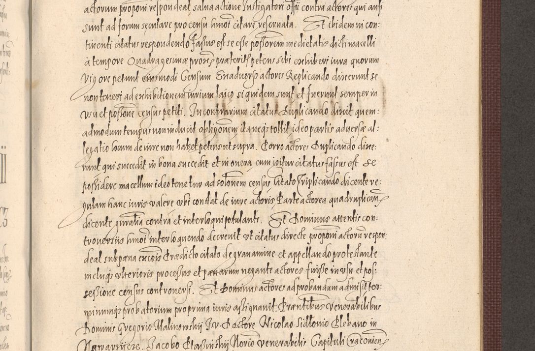 Zdjęcie nr 903 dla obiektu archiwalnego: Acta actorum causarum obligationum institutionum, decretorum, constitutionum, quietonum, resignonum, cessionum, accaeterarum, obseruonum tam iudicialium quam extraiudicialium coram Admondo Reverendo Domino Joanne Zerzynski Canonico, Vicario in Spiritualibus et Officiali generali Cracoviensis Iudice deputati per Illustrissimum ac Reverendissimum Dominum Martinum Szyszkowski Dei et Apostolice Sedis gratia Episcopum Cracoviensis ad Annum Domini Millesimum Sexcentesimum Decimum Septimum Indicatione quindecima Pontificus SS. D. N. D. Pauli Divina providentia Papae V. foeliciter moderni anno ipsus duodecimo continuantur