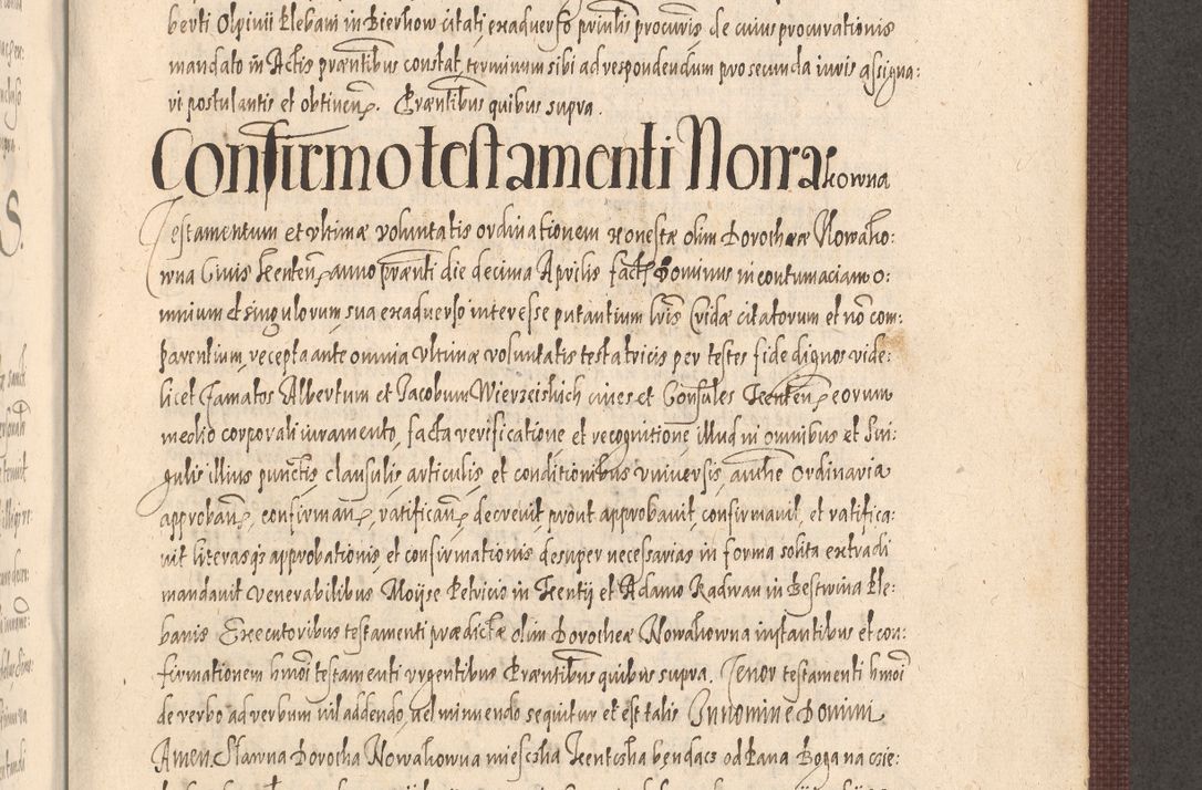 Zdjęcie nr 885 dla obiektu archiwalnego: Acta actorum causarum obligationum institutionum, decretorum, constitutionum, quietonum, resignonum, cessionum, accaeterarum, obseruonum tam iudicialium quam extraiudicialium coram Admondo Reverendo Domino Joanne Zerzynski Canonico, Vicario in Spiritualibus et Officiali generali Cracoviensis Iudice deputati per Illustrissimum ac Reverendissimum Dominum Martinum Szyszkowski Dei et Apostolice Sedis gratia Episcopum Cracoviensis ad Annum Domini Millesimum Sexcentesimum Decimum Septimum Indicatione quindecima Pontificus SS. D. N. D. Pauli Divina providentia Papae V. foeliciter moderni anno ipsus duodecimo continuantur