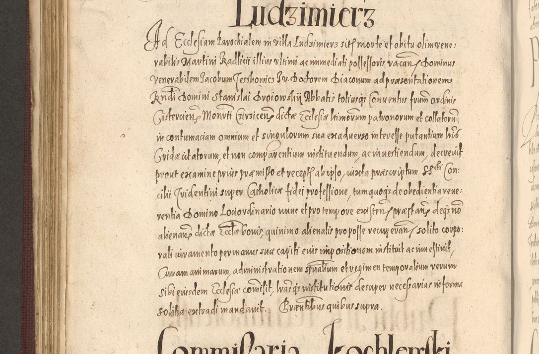 Zdjęcie nr 866 dla obiektu archiwalnego: Acta actorum causarum obligationum institutionum, decretorum, constitutionum, quietonum, resignonum, cessionum, accaeterarum, obseruonum tam iudicialium quam extraiudicialium coram Admondo Reverendo Domino Joanne Zerzynski Canonico, Vicario in Spiritualibus et Officiali generali Cracoviensis Iudice deputati per Illustrissimum ac Reverendissimum Dominum Martinum Szyszkowski Dei et Apostolice Sedis gratia Episcopum Cracoviensis ad Annum Domini Millesimum Sexcentesimum Decimum Septimum Indicatione quindecima Pontificus SS. D. N. D. Pauli Divina providentia Papae V. foeliciter moderni anno ipsus duodecimo continuantur